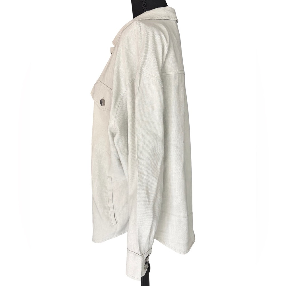 Ashley By 26 International Button-Front Shirt Jacket - Picture 2 of 5